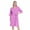 Pink, variant on WBQ Women Zipper Front House Coat Short Sleeve Waffle Belt Robe Zip up Bathrobes Short Nightgown Soft Dress Gown with Pockets, S-2XL