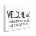 thumbnail image 3 of Stupell Industries Welcome-Ish Funny Entryway Sign Casual Humor Graphic Art Gallery Wrapped Canvas Print Wall Art, Design by Lettered and Lined, 3 of 5