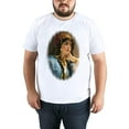 thumbnail image 4 of Mens Oversize T Shirts Painting (48)Casual Short Sleeve Basic Tees Crew Neck T-Shirt Funny Graphic Tees Black or White XS-5XL, 4 of 5