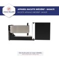 thumbnail image 4 of BRON COUCKE - Original Raclette Cheese Melter "Brézière" Basalte- Traditional French Raclette For Quarter Wheel \u2013 4-Person - Adjustable Heating Rods - Foldable - Safety Switch - 110V, 4 of 6