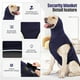 thumbnail image 2 of Chaleco calmante JOHNBOLIN para perros, azul marino, talla pequeña, 2 of 5