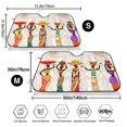 thumbnail image 7 of Lsque Black African Woman Car Windshield Sun Shade | Accordion Folding Style Auto Shade for Car Truck SUV Van | Blocks UV Rays Sun Visor Protector | Medium, 7 of 7