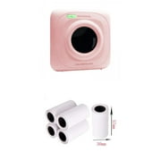 PAPERANG P1 Thermal Printer APP Text Scanning Recognition with 6 Rolls Papers Pink