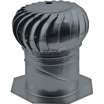 GAF Master Flow AIC14BL Internal Braced Rotary Turbine Ventilator, 14 in, Aluminum, Black