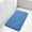 Blue, variant on Memory Foam Bath Mat, Super Soft Absorbent Bathroom Rug Non Slip, Quick Dry, Machine Washable Floor Carpet for Tub Shower, Home Decor Accessories, 24x17, Black