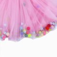 thumbnail image 5 of Kaprioy Toddler Girl Tutu Skirt Colorful Pom Poms Skirts Elastic Waist Birthday Tutu Outfit Princess Ballet Dancing Dress, 5 of 6
