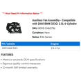 thumbnail image 2 of Auxiliary Fan Assembly - Compatible with 2000 BMW 323Ci 2.5L 6-Cylinder, 2 of 2
