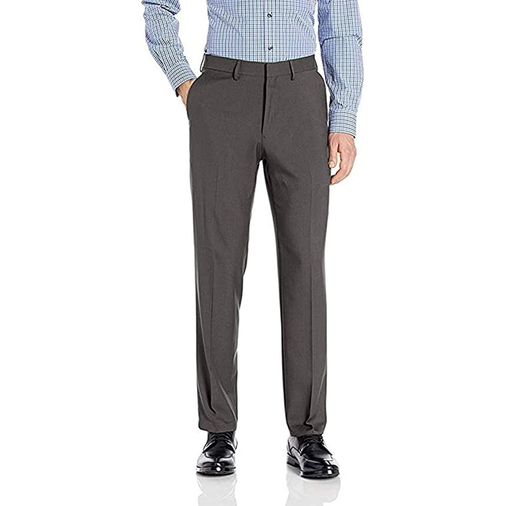 Haggar - Haggar Men's Premium Stretch Dress Pant (Dark Gray Heather, 36 x 30) - Walmart.com