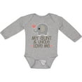 thumbnail image 3 of Inktastic Aunt and Uncle Love Me Nephew Boys or Girls Long Sleeve Baby Bodysuit, 3 of 5