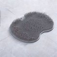 thumbnail image 1 of Cepillo de silicona para frotar la espalda, almohadilla antideslizante para lavado de pies, alfombrilla de ducha con ventosa, exfoliante para pies, 1 of 4
