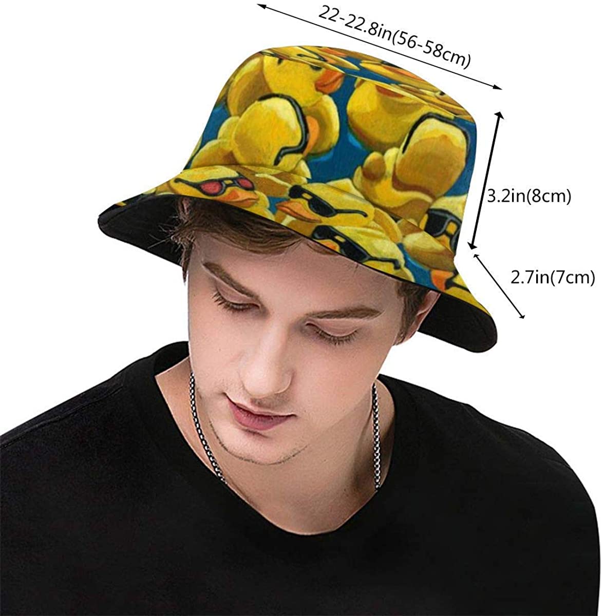 Bucket Hat Packable Reversible Rubber 