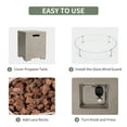 thumbnail image 5 of VENTOPYR 2-Pc Propane Fire Pit Set - 40.5" 50K BTU Table & Tank Stand With Wind Guard, 5 of 6