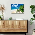 thumbnail image 3 of Blue Ocean Wall Art Florida Beach Pictures for Living Room Coastal Green Plant Wall Decor Seascape Painting Sea Wave Landscape Canvas Print Modern Framed Artwork Bathroom Bedroom Home Decoration, 3 of 6