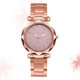 thumbnail image 5 of Reloj de acero inoxidable, reloj de cuarzo, reloj de pulsera de moda, reloj brillante rosa, 5 of 8