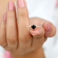 thumbnail image 4 of Rosec Jewels Natural Black Onyx Solitaire Ring for Women - AAA Grade - December Birthstone Ring, 10K Rose Gold, US 11.50, 4 of 8
