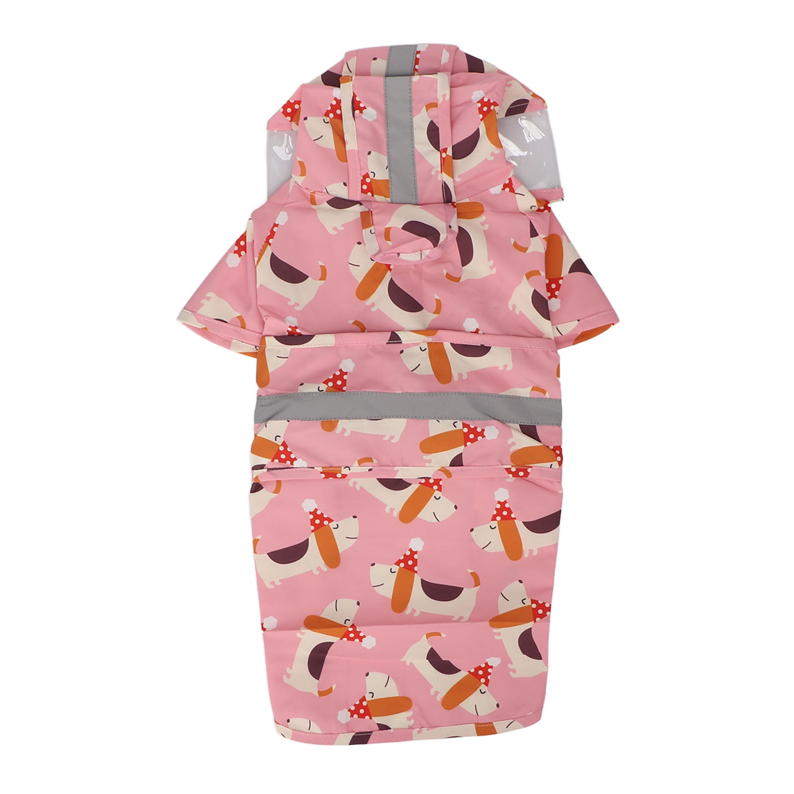 Rain Coat With Hood For Dogs, Cute Daily Walking Running Puppy Dog