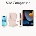 thumbnail image 5 of Wallet Women RFID Blocking Credit Card Holder Wallet for Women Bifold Multi Card Wallet Case with 2 Zipper Pockets 3 ID Windows, 5 of 9