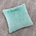 thumbnail image 5 of Home Soft Things Tip Dyeing Light Faux Fur 2 Piece Throw Pillow Cover Set - Blue Turqoise - 20" x 20", 5 of 9