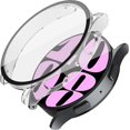 thumbnail image 4 of KOMI 2 Pack Hard Case Compatible with Samsung Galaxy Watch 6 40mm with Screen Protector, HD Tempered Glass Screen Protector Cover Overall Protective Cover, Black, 4 of 5