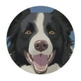 thumbnail image 2 of JEUXUS  Border Collie Dog Round Tablecloths Table Covers with Elastic Polyester Fitted Tablecloth Circular Table Cover for Indoor Outdoor Party Picnic Fit Table, 2 of 7