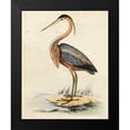 thumbnail image 2 of Unknown 20x24 Black Modern Framed Museum Art Print Titled - Antique Heron II, 2 of 5