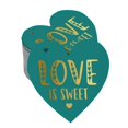 thumbnail image 1 of Inkdotpot Real Gold Foil Love Is Sweet Wedding Tag Favor Hang Paper Tag 100 Pieces, 1 of 8