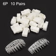 thumbnail image 3 of Unique Bargains 10 Pairs 4.5mm 6 Pin Male Female JST-SM Housing Crimp Terminal Connector, 3 of 3