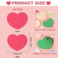 thumbnail image 2 of Uxcell 100 Pcs Recortes en Forma de Corazón 3 x 2.5" Tarjetas de Papel en Forma de Corazón para Manualidades del Día de San Valentín Rojo Rosa, 2 of 6