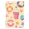 thumbnail image 7 of FORMRS 1-Subject Spiral Notebook 8" x 5" College Ruled 60 Refillable Sheet A5 Hard Cover, 2 Pack, Blue Beach Toys Pattern, 7 of 7