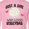 thumbnail image 4 of Inktastic Just a Girl Who Loves Volleyball Long Sleeve Youth T-Shirt, 4 of 5