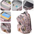 thumbnail image 4 of Dogs with Flowers Backpack for School,Cute School Bag,Schoolbag with Adjustable Shoulder Straps & Padded Back,16.9 Inch, 4 of 5