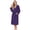 Dark Purple, variant on Hooded Bathrobes for Women, Soft Long Towel Robes for Women - Absorbent and Quick Dry (Light Pink,S/M)