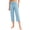 Sky Blue, variant on Staron Summer Cropped Pants for Women Casual Loose Elastic Waist Pocket Pants Stretchy Comfy Lounge Capri Pants, Gray M