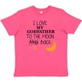 thumbnail image 3 of Inktastic I Love My Godfather To The Moon and Back Youth T-Shirt, 3 of 5