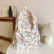 thumbnail image 3 of Mochila para Adolescentes Multifunción Informal Diaria Mujer Gran Capacidad Floral Con Múltiples Bolsillos Pana Correa Ajustable, 3 of 9