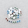 thumbnail image 3 of 2 Pack of 120PCS DIY Doll Eyes Material Plastic Oval Glass Eyes DIY Plush Toy Accessories Scrapbooking Crafts Projects for Home Classroom (4 Color Assorted), 3 of 6