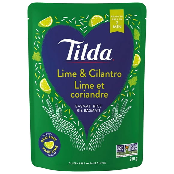 Riz basmati à la lime et coriandre étuvé de Tilda Tilda lime & coriandre