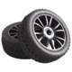 thumbnail image 2 of RC 1:8 Off Road Car Rubber Tires & Plastic Wheel Rims HUB HEX 17 mm 81-801,A, 2 of 5