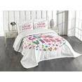 thumbnail image 3 of Ambesonne Chill Quilted Bedspread Set 3 Pcs, Word Art Positive, King Size, Multicolor, 3 of 5