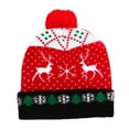 thumbnail image 2 of Colorful Light-up Knitted Hat Add Great Christmas Vibe Party Outfit Cloth Matching, 2 of 2