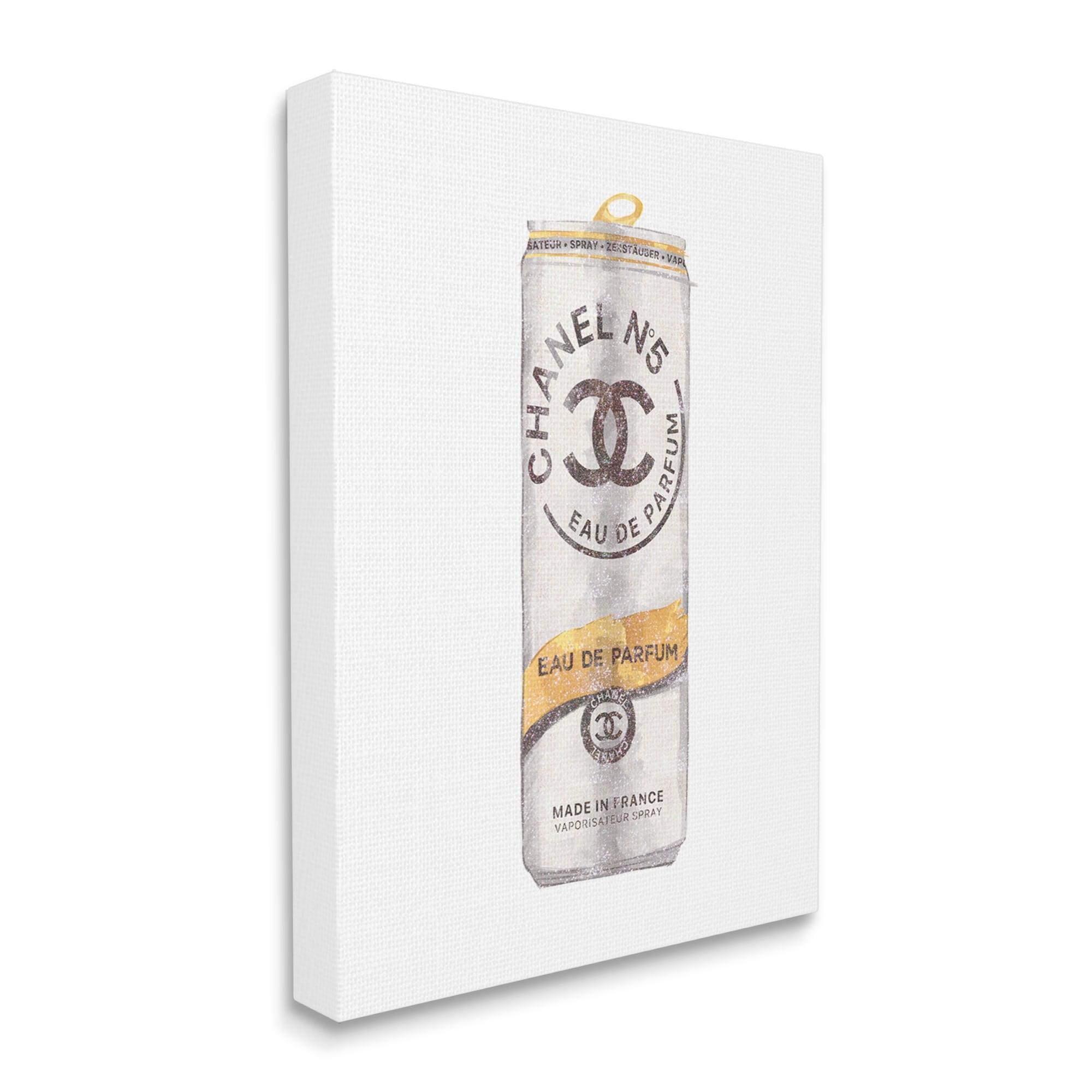 Stupell Industries Fashion Emblem Glam Perfume Beverage Can Style Canvas Wall Art, 36 x 48, Design by Ziwei Li