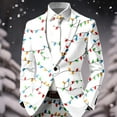 thumbnail image 2 of Adeawade Christmas Jacket For Men 2025 Long Sleeve Chrisitmas Crewneck Graphic Solid Color Prom Party Suit Jacket Cartoon Prints Coat Classic Winter Clothes White L, 2 of 3