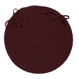 Colonial Mills 15 Orange Handmade Braided Chair Pad Walmart