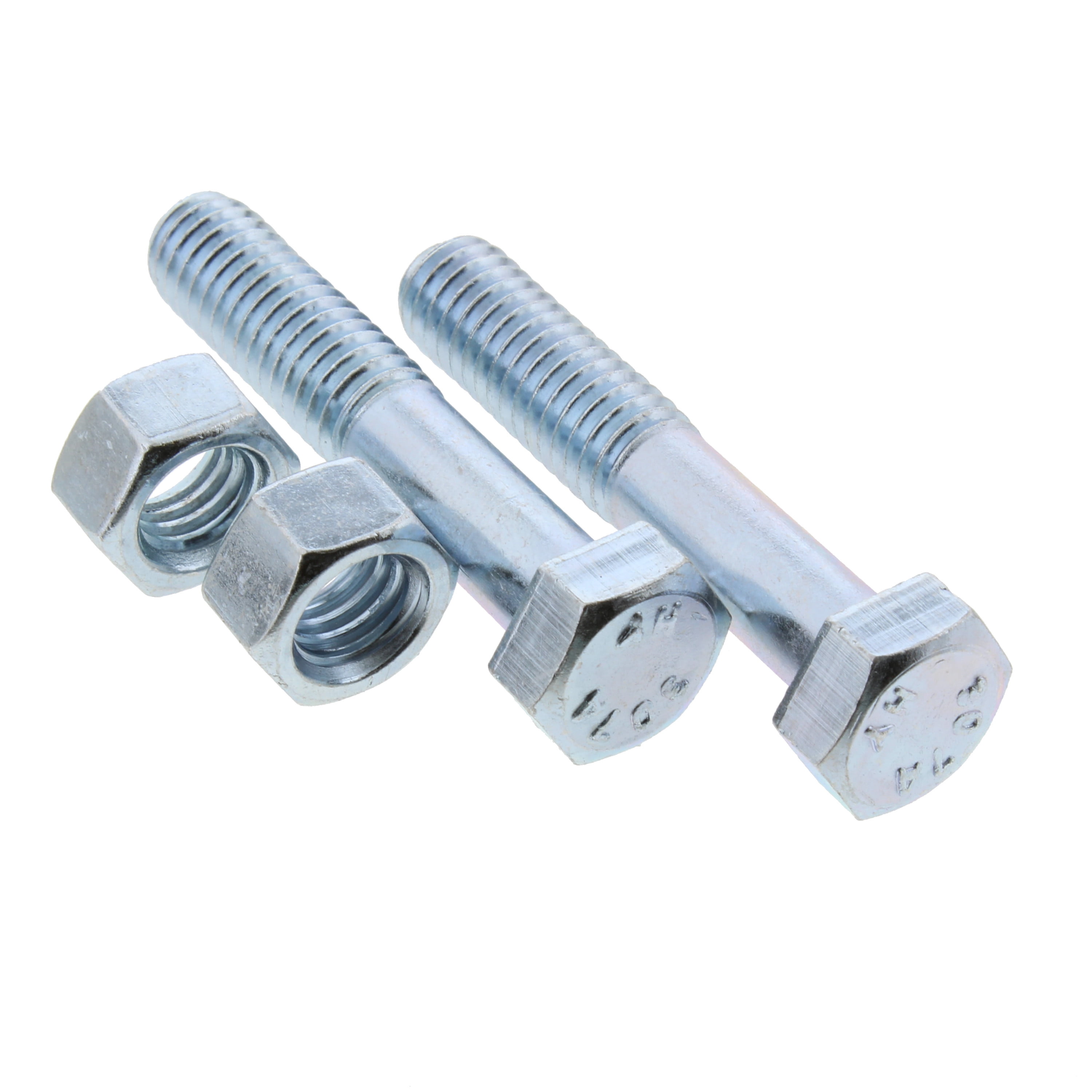 5pcs with nuts and washers 3/8-16 X 1 1/2 hex bolt bronze 