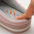thumbnail image 4 of Adult slippers cotton slippers men's and women's sex bag with autumn and winter indoor home lovers thick bottom warm slippers slip on house slippers, 4 of 6