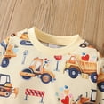 thumbnail image 6 of RUTAYY Children Boys Outfit Sets Valentine'S Day Tractor Print with Hearts Graphic Tops and Pants 2 Piece Relaxed Holiday Sets, 6 of 9