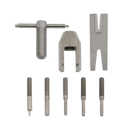 Herramienta Removedora Universal De Clips Tipo C Para Manijas De Puertas Y Reguladores De Ventanas - Color Amarillo, Metal
