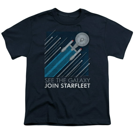 Star Trek - Starfleet Recruitment Poster - Youth Short Sleeve Shirt - Large