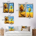 thumbnail image 4 of Designart "Blossoming Meadow Golden Tree in Yellow Field II" Meadow Framed Wall Art Set Of 2 - Traditional Yellow Frame Gallery Set For Office Decor, 4 of 6