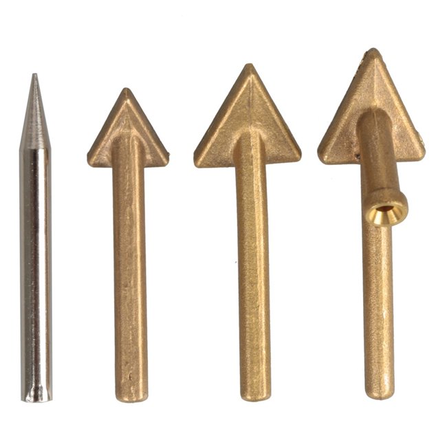 4Pcs Soldering Iron Tip Replacement Tips for 80 Watt Iron Plastic Welding Tpo Teo Pp Auto Bumper Repairing Welder Tool Parts